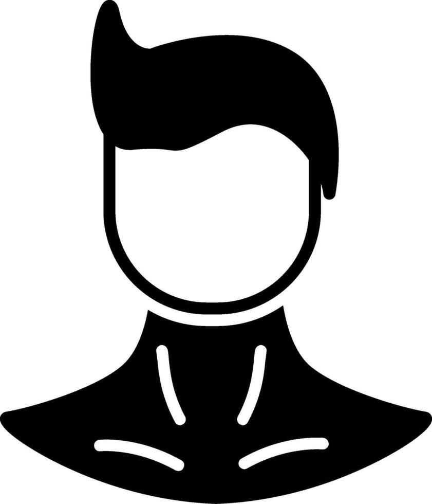 Neck Glyph Icon vector