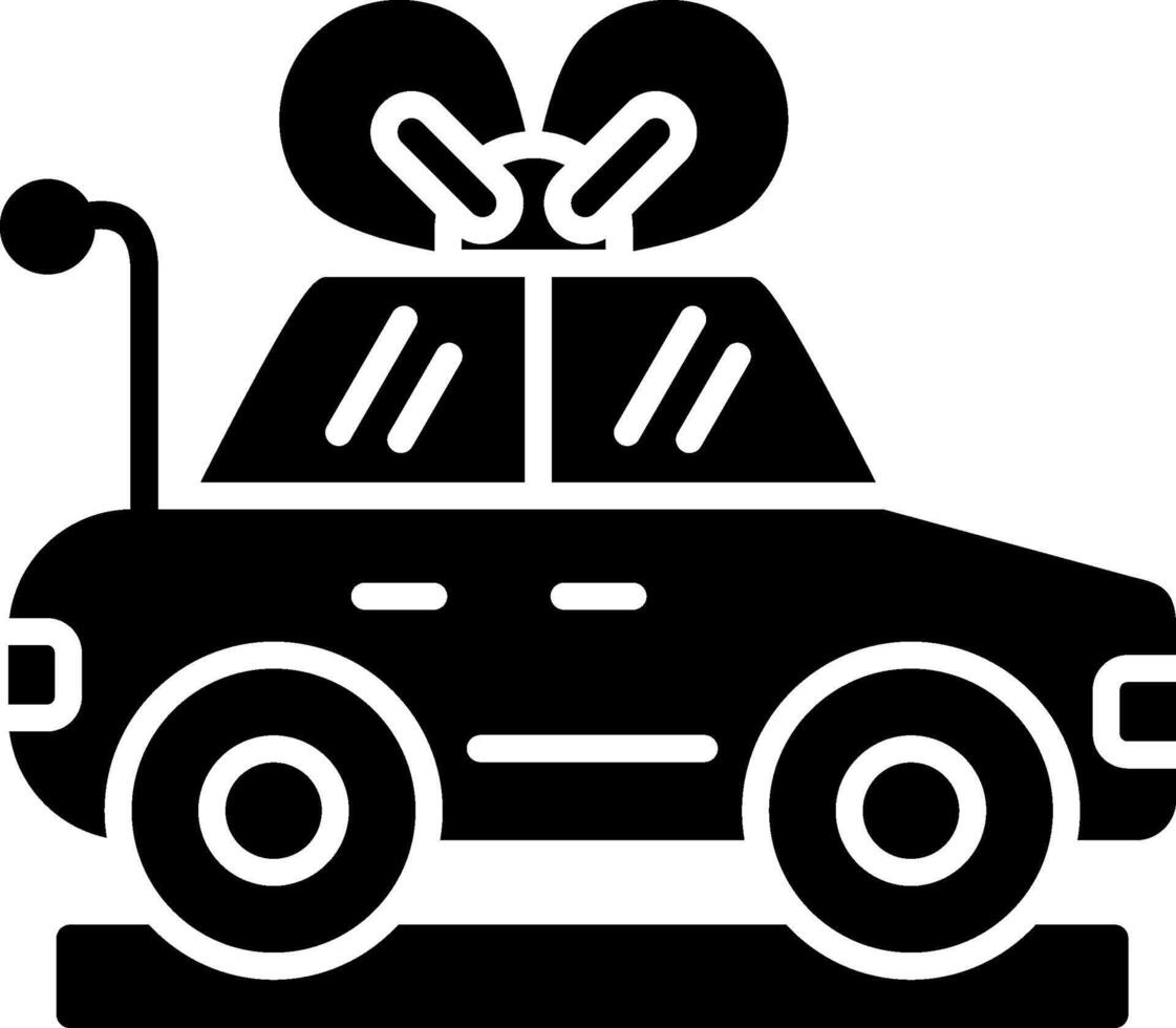 New Car Glyph Icon vector