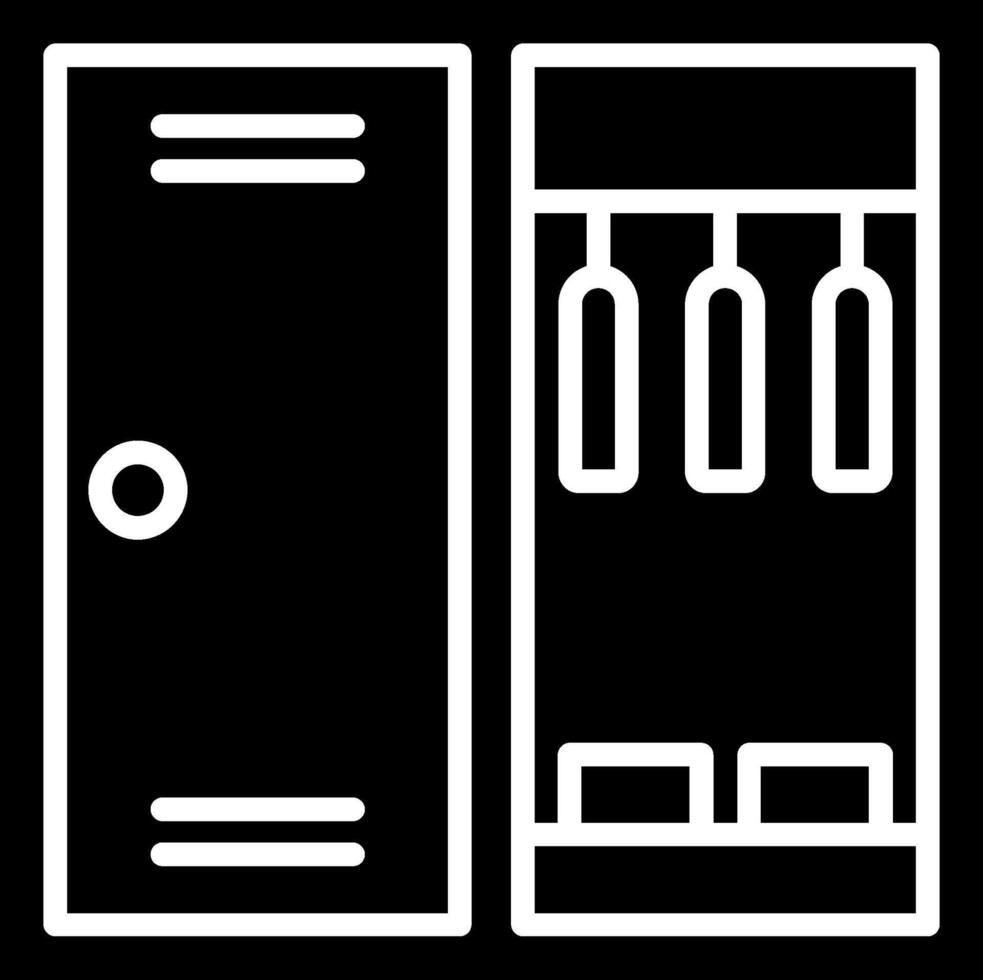 Wardrobe Glyph Icon vector