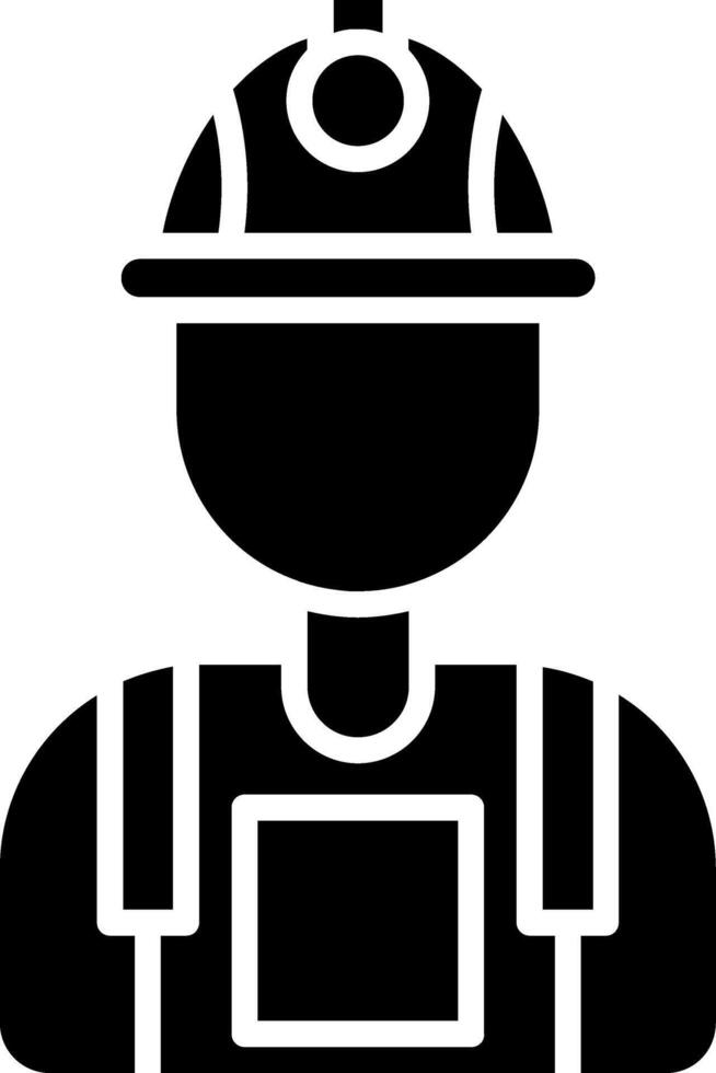 Worker Glyph Icon vector