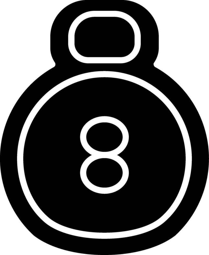 Weight Glyph Icon vector