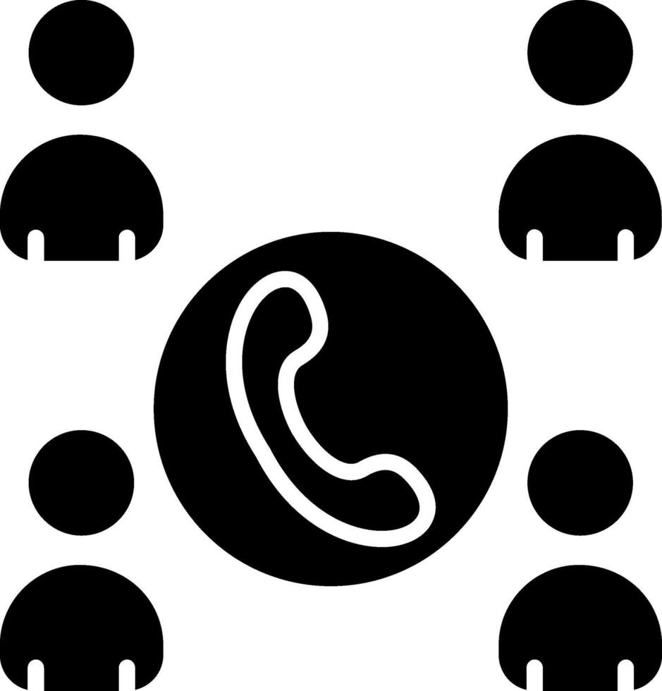 Network Glyph Icon vector