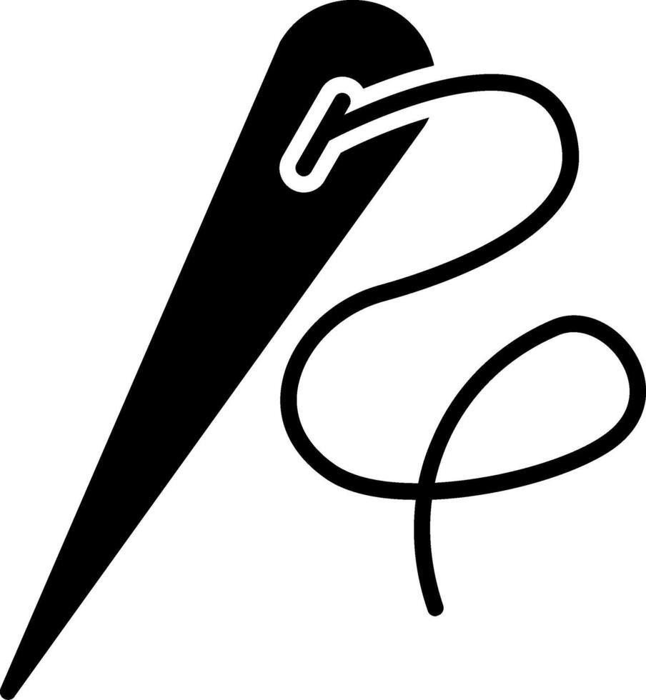 Needle Glyph Icon vector