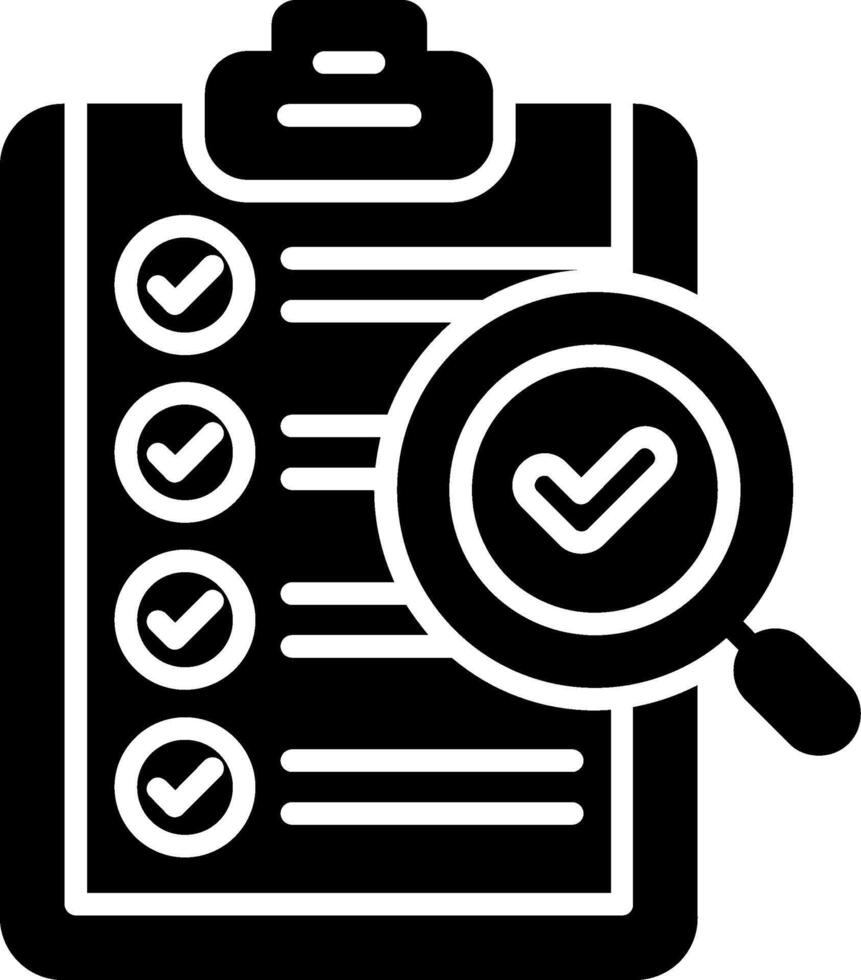 Test Glyph Icon vector
