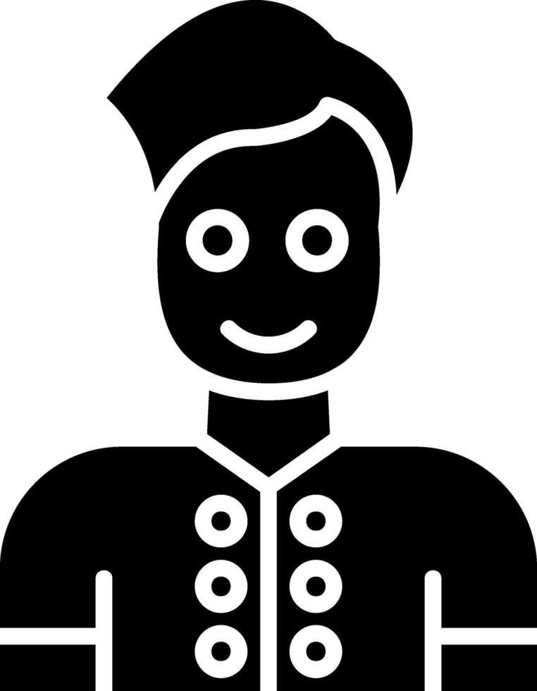 Avatar Glyph Icon vector