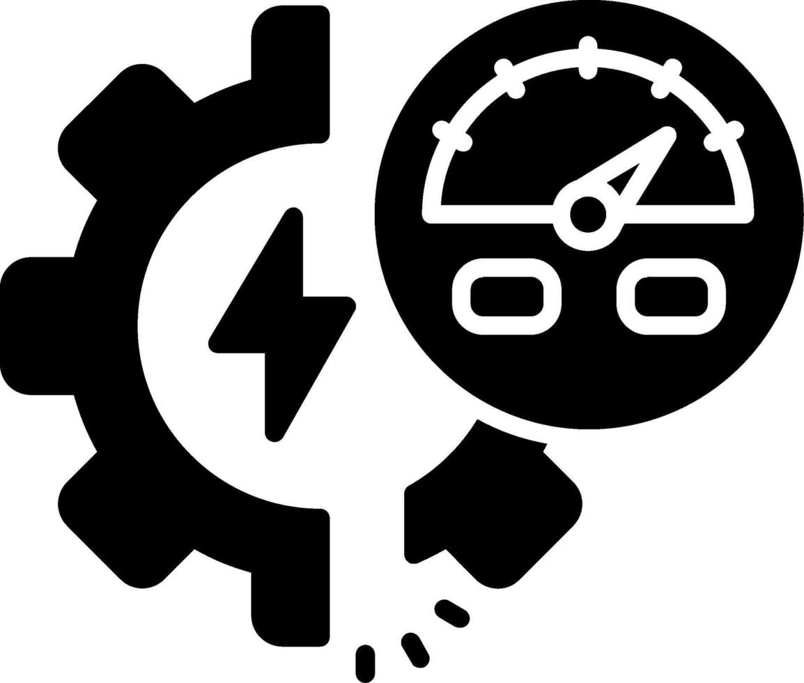 Acceleration Glyph Icon vector