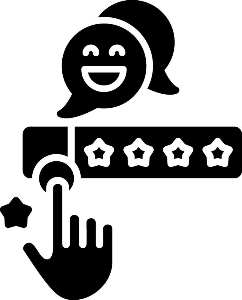 Best Customer Experience Glyph Icon vector