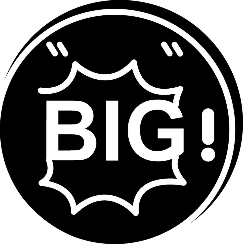 Big Glyph Icon vector