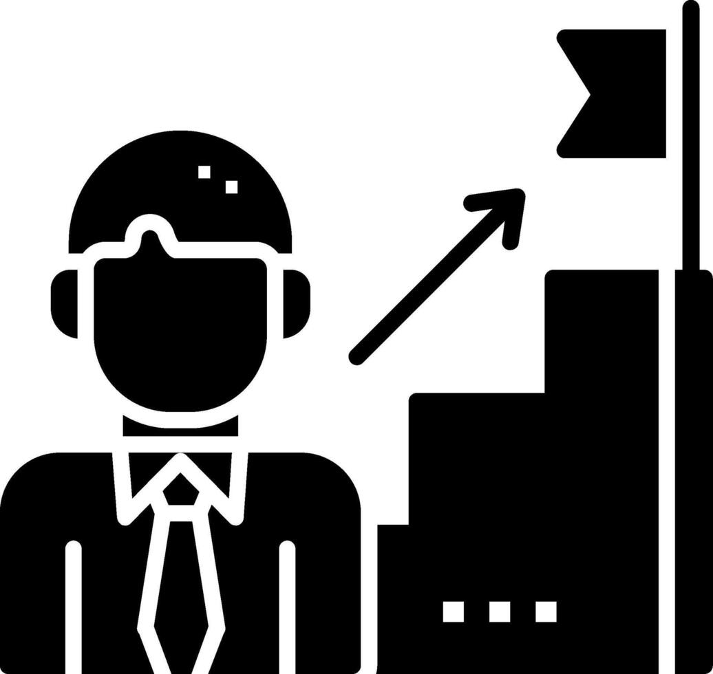 Career Glyph Icon vector