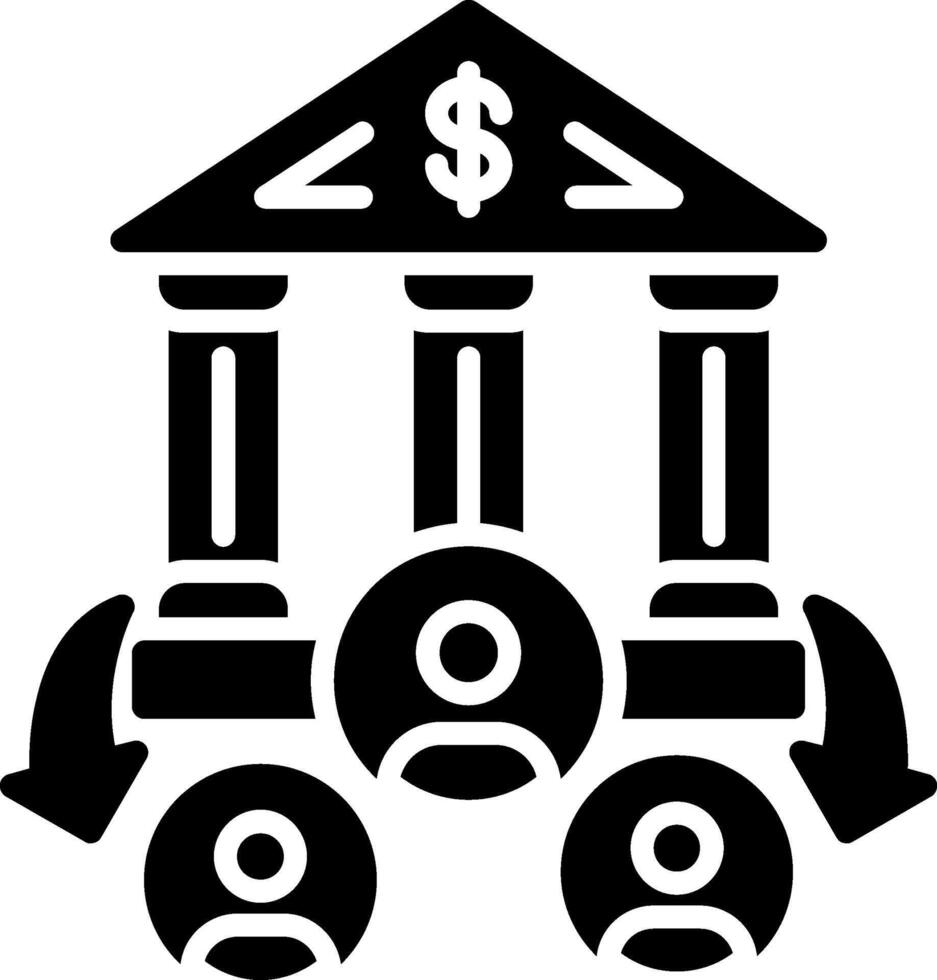 Corporate Glyph Icon vector