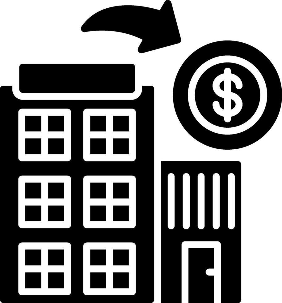 Company Glyph Icon vector