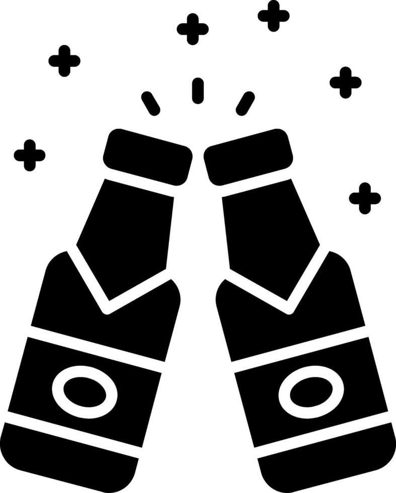 Cheers Glyph Icon vector