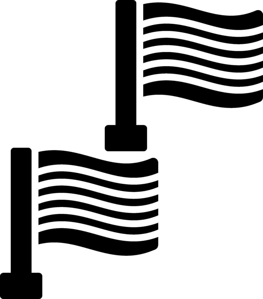 Flag Glyph Icon vector