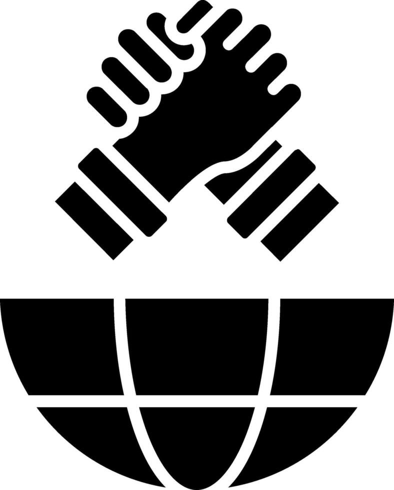 Friendship Glyph Icon vector