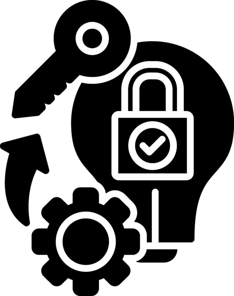 Key Skills Glyph Icon vector