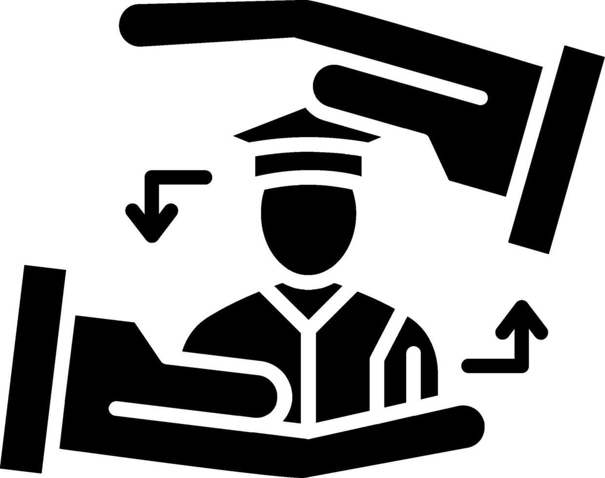 Loyalty Glyph Icon vector
