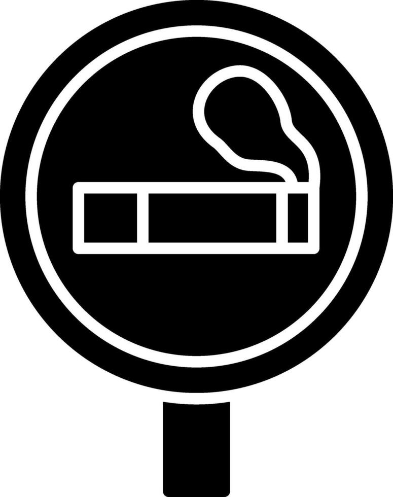 Smoking Area Glyph Icon vector