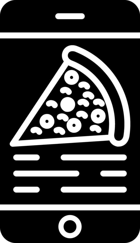 Order Food Glyph Icon vector