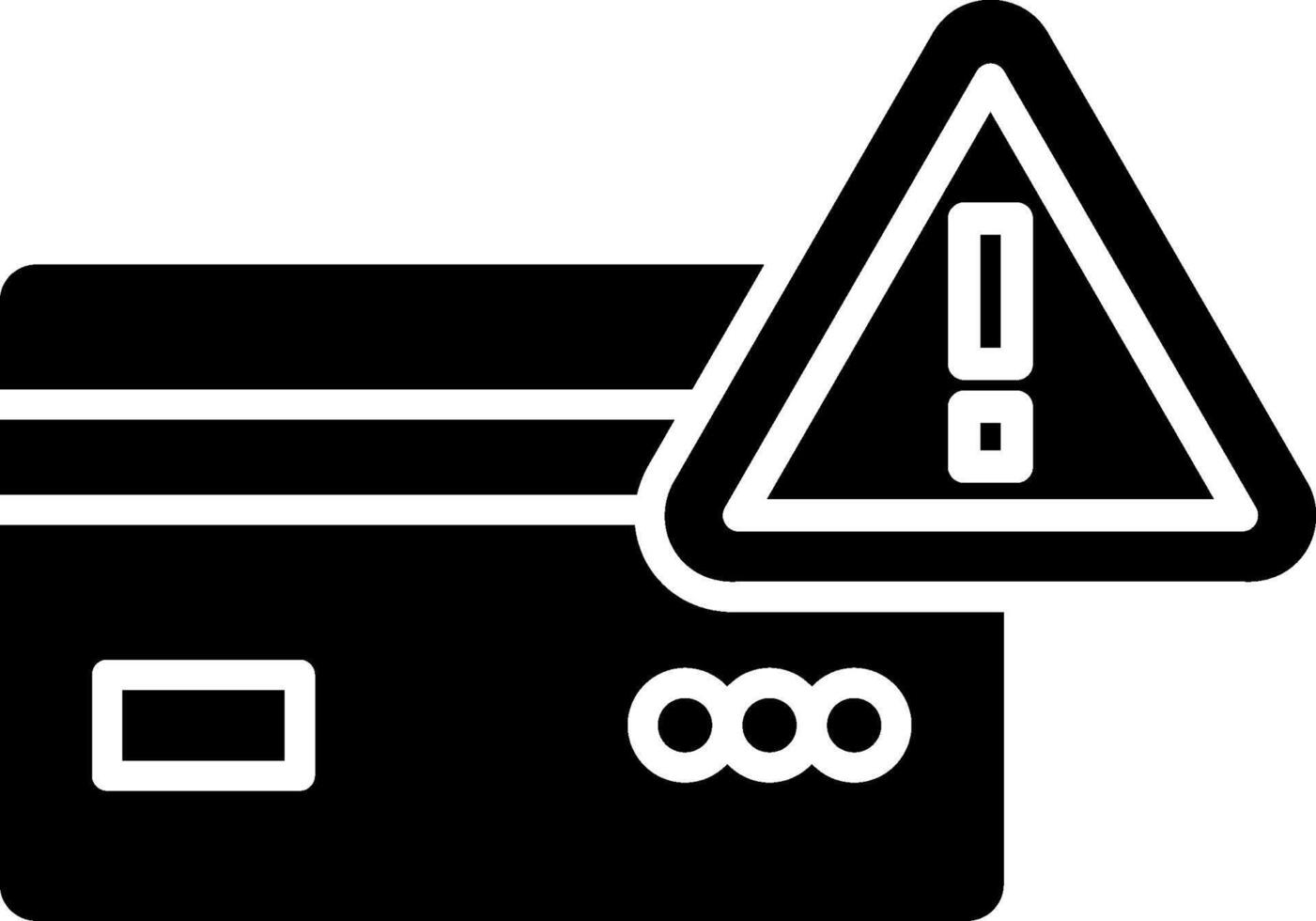Warning Glyph Icon vector