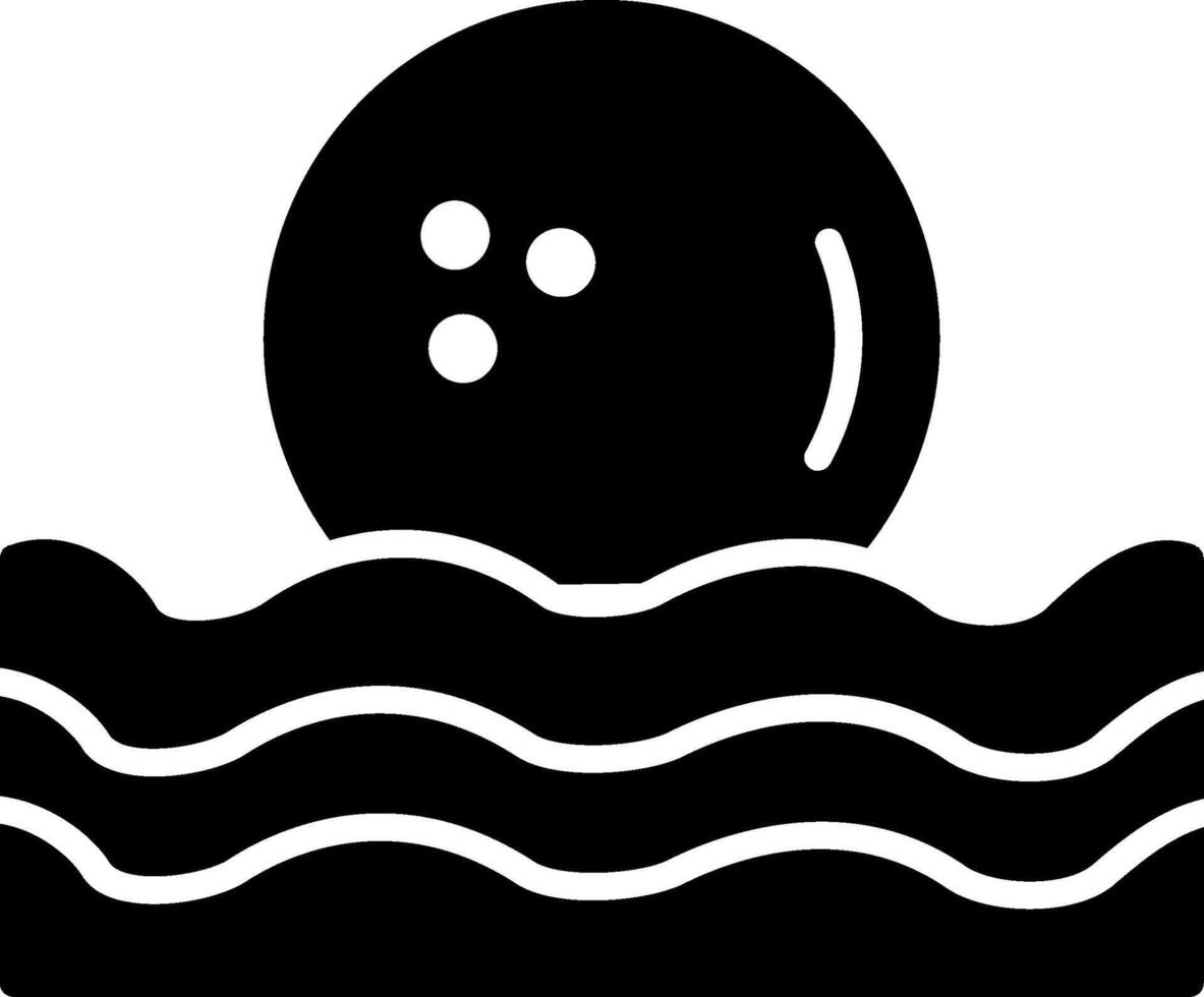 Water Glyph Icon vector