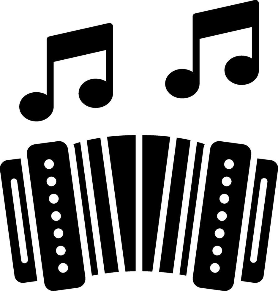 Accordion Glyph Icon vector
