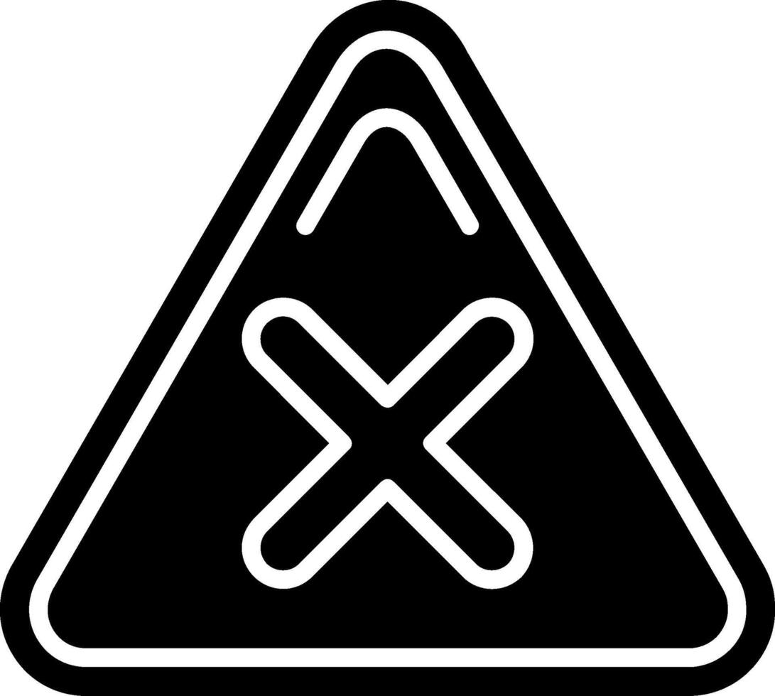 Alert Glyph Icon vector
