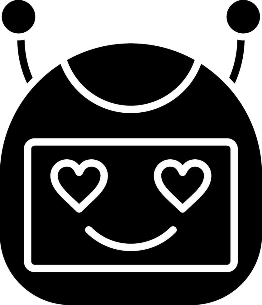 Bot Glyph Icon vector