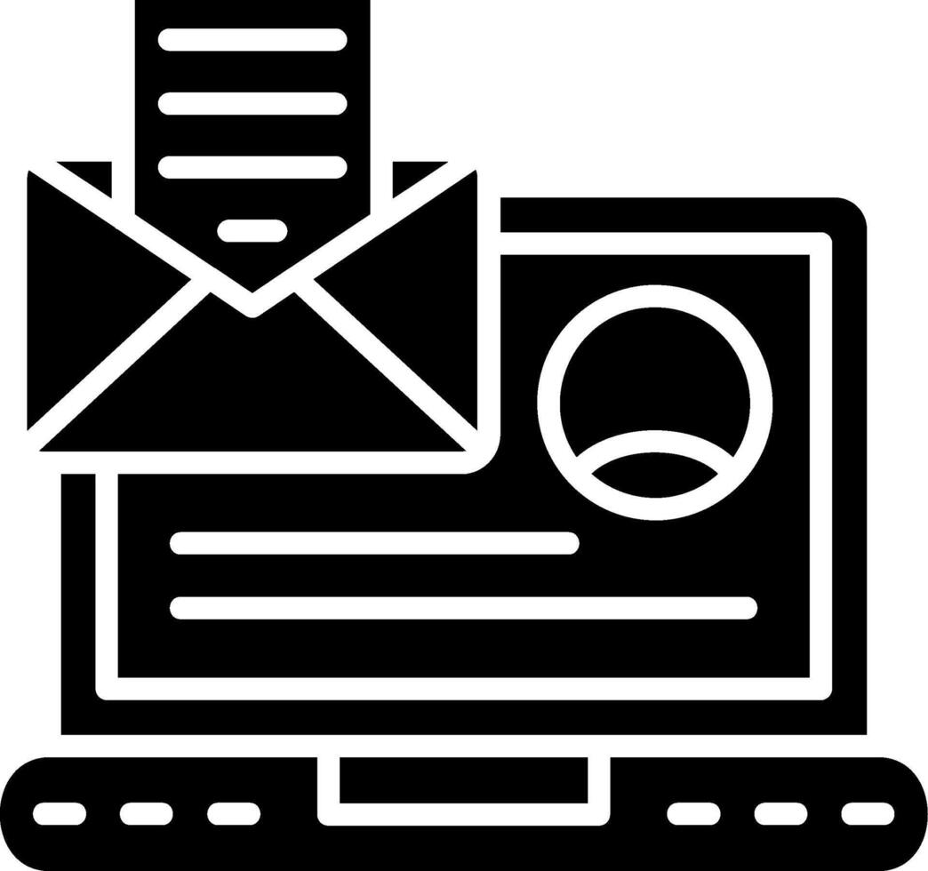 Email Glyph Icon vector