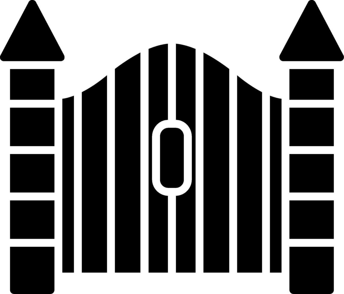 Gate Glyph Icon vector