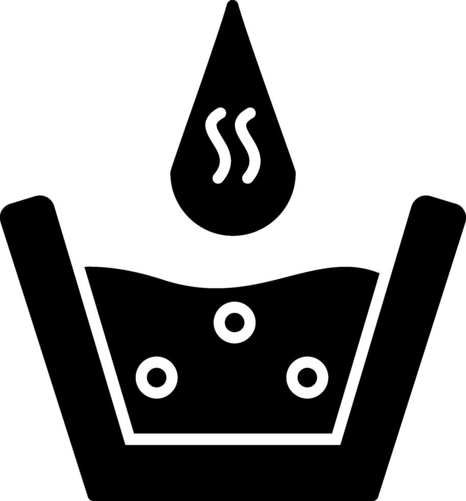Hot Water Glyph Icon vector