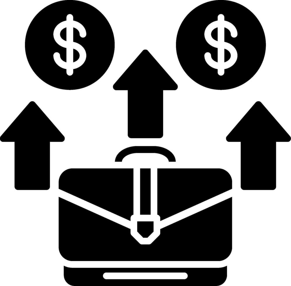 Job Enrichment Glyph Icon vector
