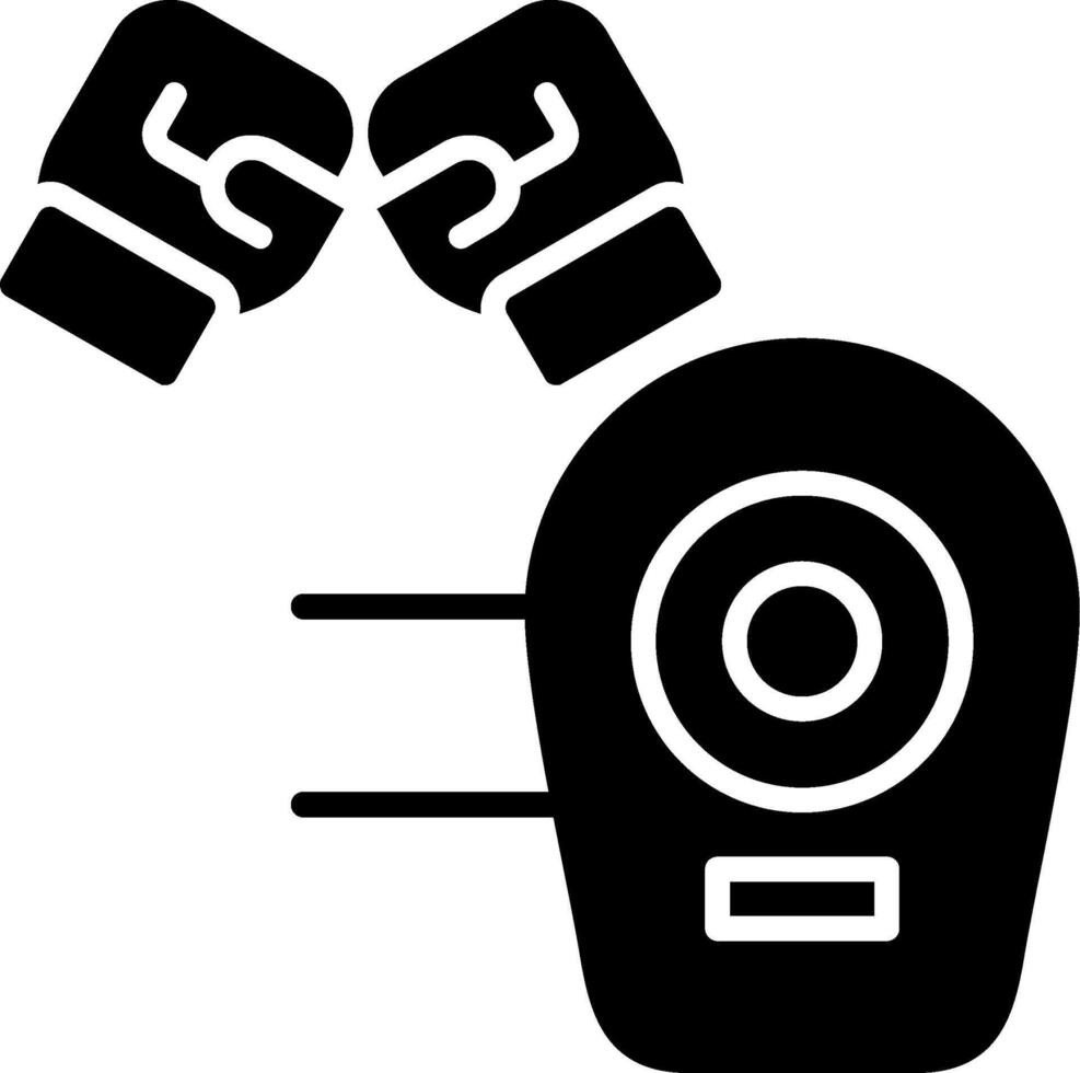 pad Glyph Icon vector