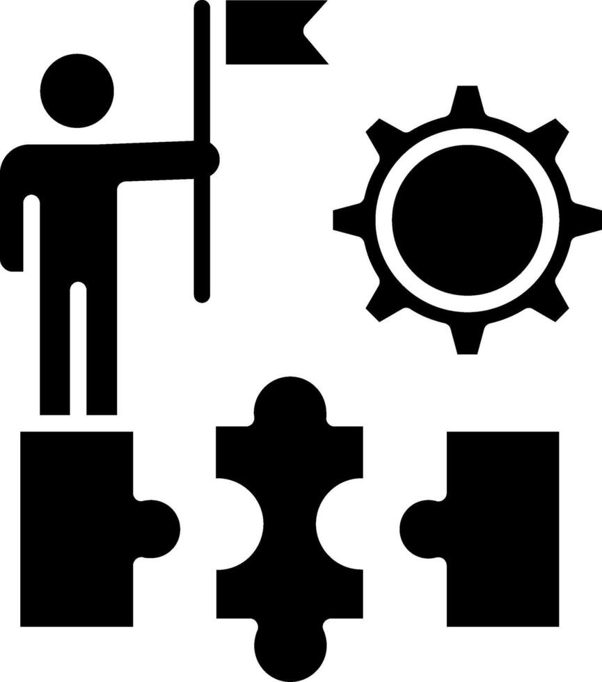 Leader Glyph Icon vector