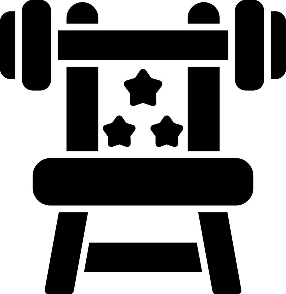 Gym Machine Glyph Icon vector
