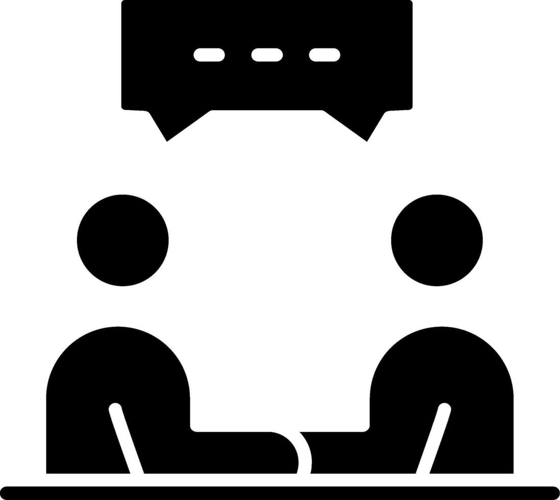 Meeting Glyph Icon vector