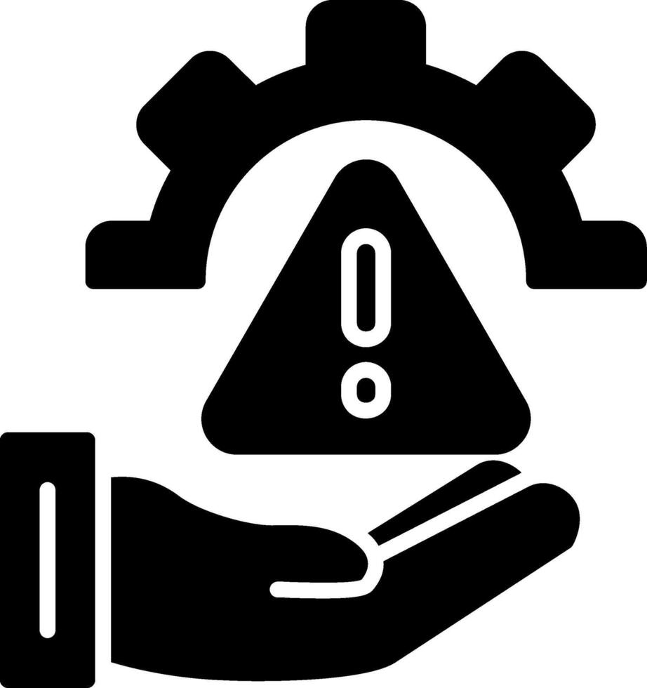 Risk Glyph Icon vector