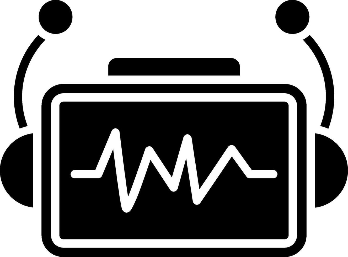 Bot Glyph Icon vector