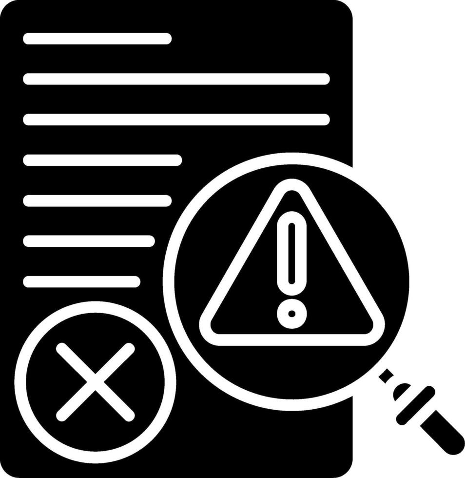 Assessment Glyph Icon vector