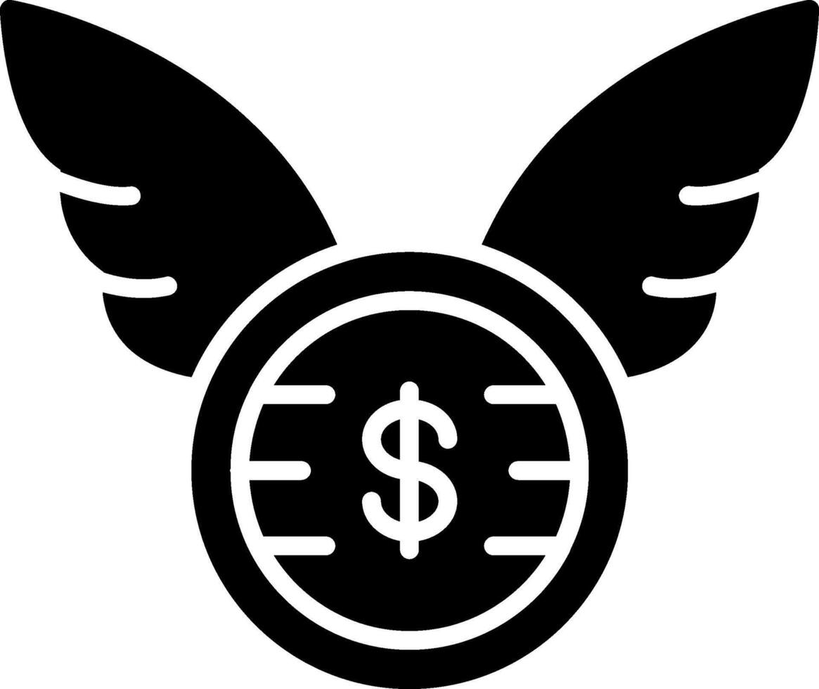 Cash Glyph Icon vector