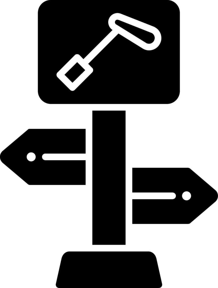 Direction Glyph Icon vector