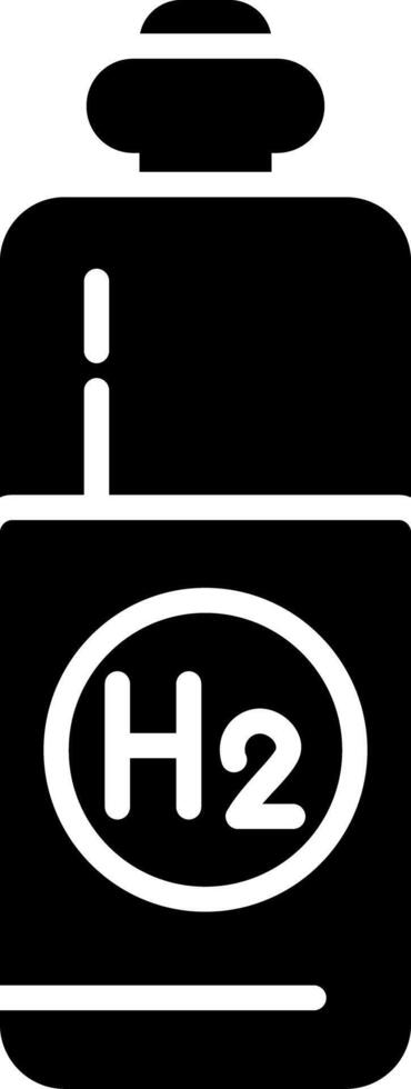 Hydrogen Glyph Icon vector