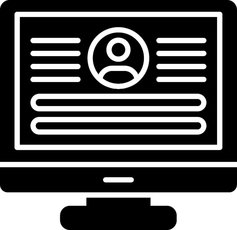 Log In Glyph Icon vector