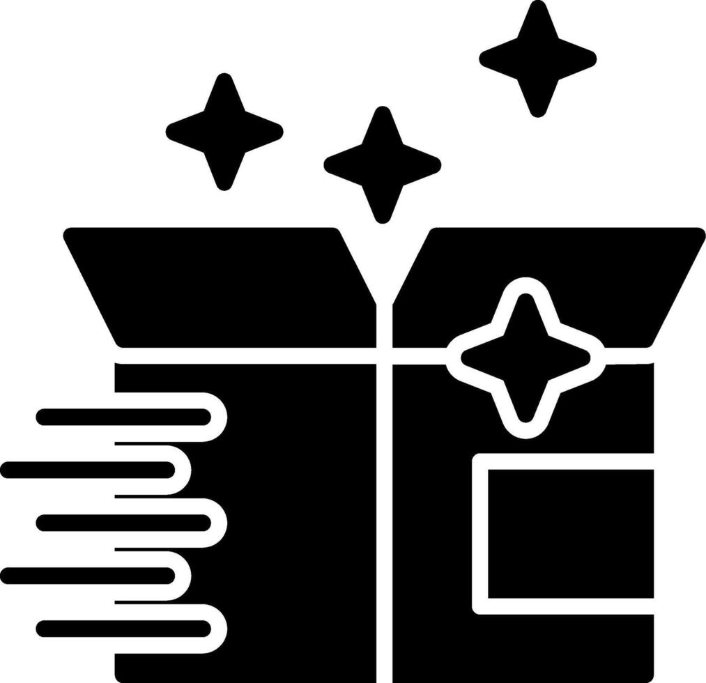 New Product Glyph Icon vector