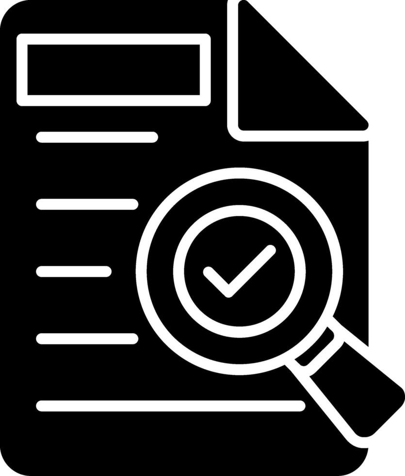 Proofing Glyph Icon vector