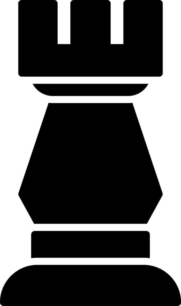 Rook Glyph Icon vector