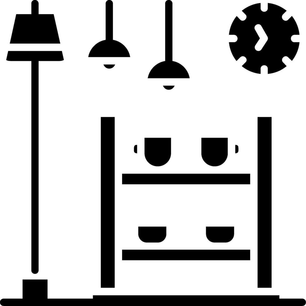 Shelving Glyph Icon vector
