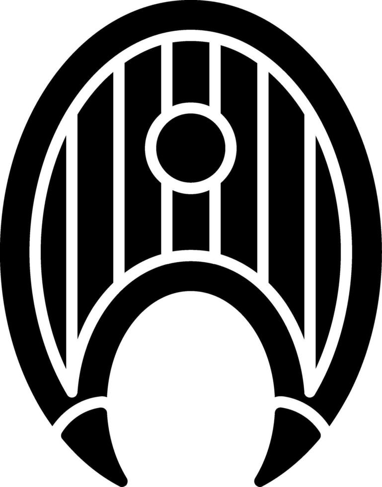 Salmon Glyph Icon vector