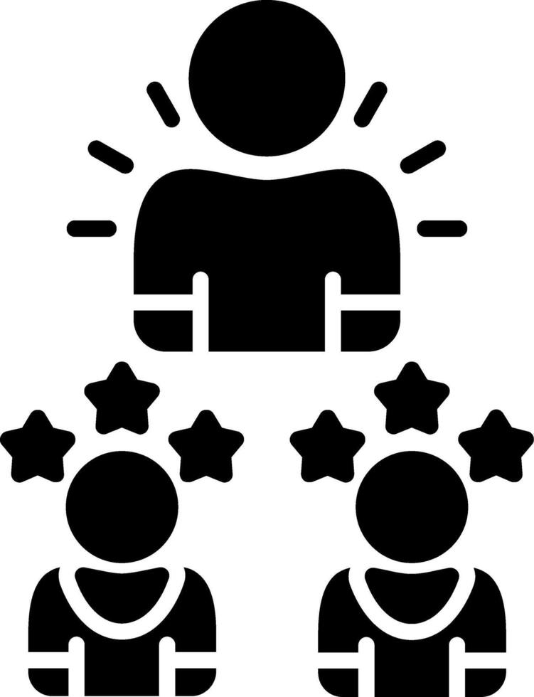 Satisfaction Glyph Icon vector