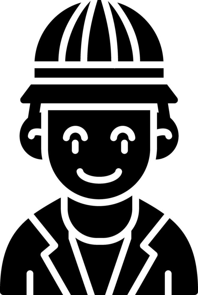 Archaeologist Glyph Icon vector
