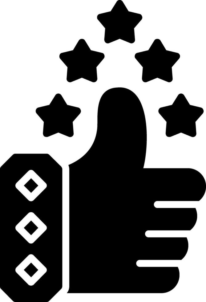 Appreciation Glyph Icon vector